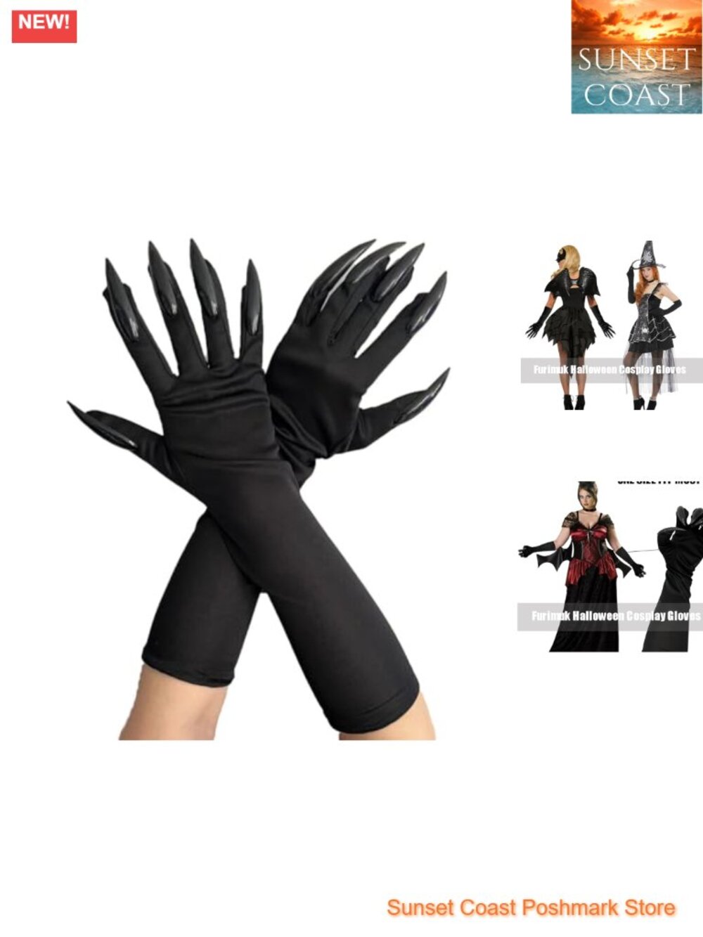 Cat Claw Gloves Long Fingernail Paw Costume Cosplay Party Props